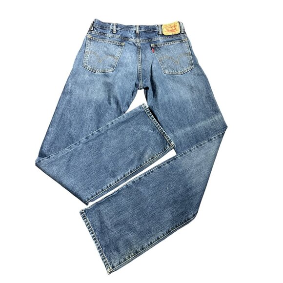 Levi's Men's 517 Boot Cut Blue Jeans - Picture 2 of 8